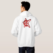 STR8LYKDHATT RODE EN ZWARTE HOODIE (Achterkant volledig)