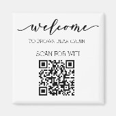 STR Gids QR Code Informatie WIFI Huur Magneet (Voorkant)
