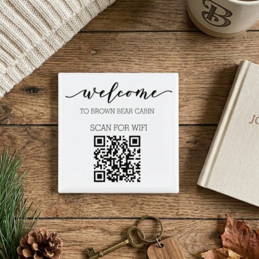 STR Gids QR Code Informatie WIFI Huur Magneet