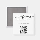 STR-gids QR Code Informatie WIFI Verhuur Magneet (Voorkant / Achterkant)