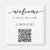 STR-gids QR Code Informatie WIFI Verhuur Magneet (Voorkant)