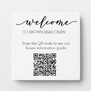 STR Gids QR Code Informatiegids Verhuur thuisbasis Fotoplaat