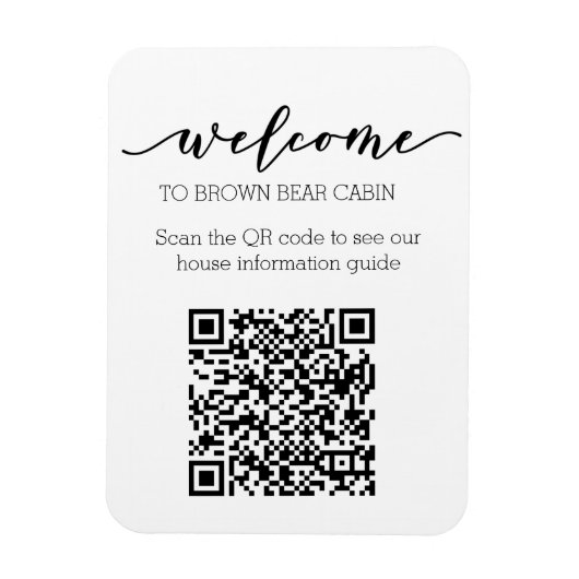 STR Gids QR Code Informatiegids Verhuur thuisbasis Magneet (Verticaal)