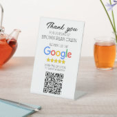 STR Google Review scan QR-code Korte termijn Reclamebord Met Voetstuk (Insitu)