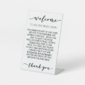 STR Inventaris kortstondige huurventilatievoorzien Reclamebord Met Voetstuk (Voorkant)