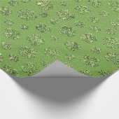 Str. Patrick's Day Clover Leaf Wrapping Paper Cadeaupapier (Hoek)