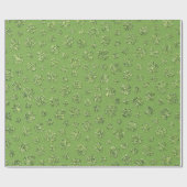 Str. Patrick's Day Clover Leaf Wrapping Paper Cadeaupapier (Vlak)