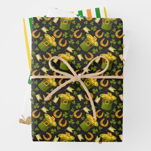 Str. Patrick's Day Wrapping Paper (In situ)