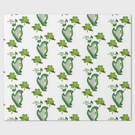 Str. Patrick's Day Wrapping Paper Cadeaupapier (Vlak)