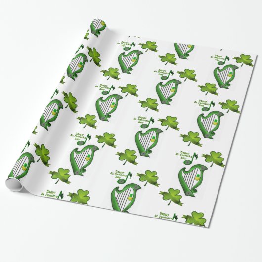 Str. Patrick's Day Wrapping Paper Cadeaupapier (Uitgerold)