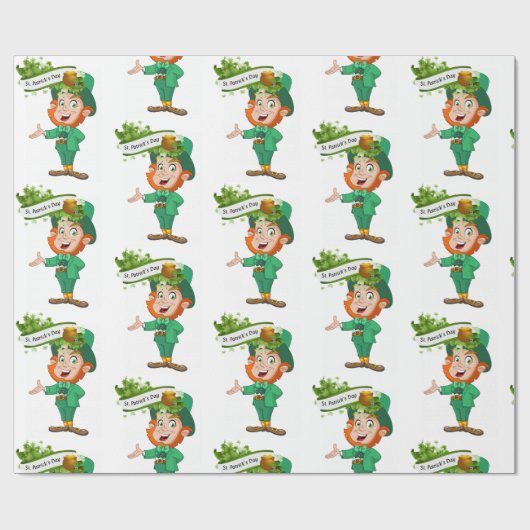 Str. Patrick's Day Wrapping Paper Cadeaupapier (Vlak)