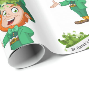 Str. Patrick's Day Wrapping Paper Cadeaupapier