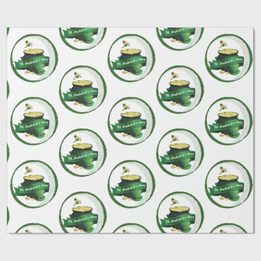 Str. Patrick's Day Wrapping Paper Cadeaupapier (Vlak)