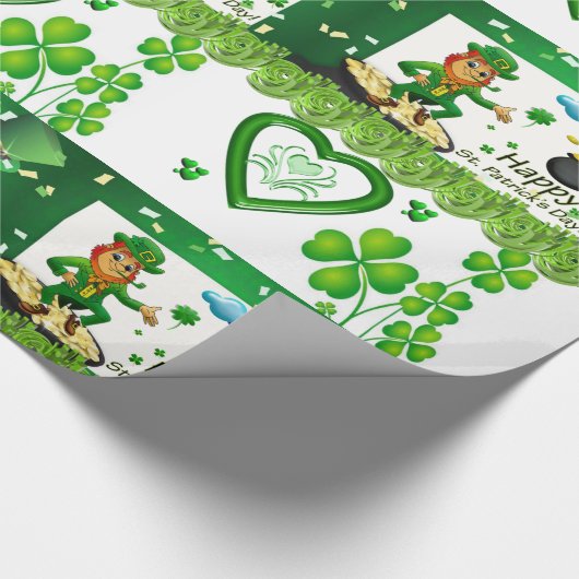Str. Patrick's Day Wrapping Paper Cadeaupapier (Hoek)