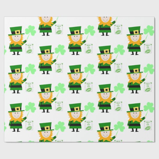 Str. Patrick's Day Wrapping Paper Cadeaupapier (Vlak)