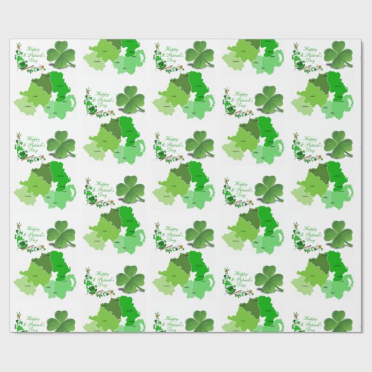 Str. Patrick's Day Wrapping Paper Cadeaupapier (Vlak)