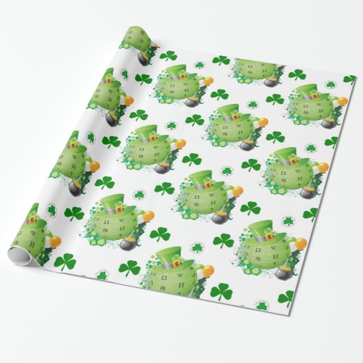 Str. Patrick's Day Wrapping Paper Cadeaupapier (Uitgerold)