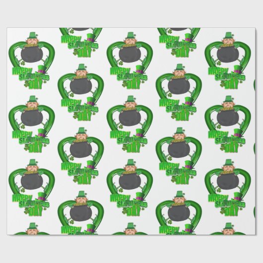 Str. Patrick's Day Wrapping Paper Cadeaupapier (Vlak)