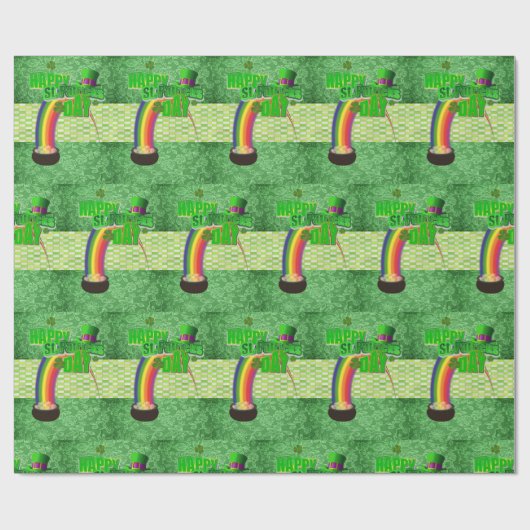 Str. Patrick's Day Wrapping Paper Cadeaupapier (Vlak)