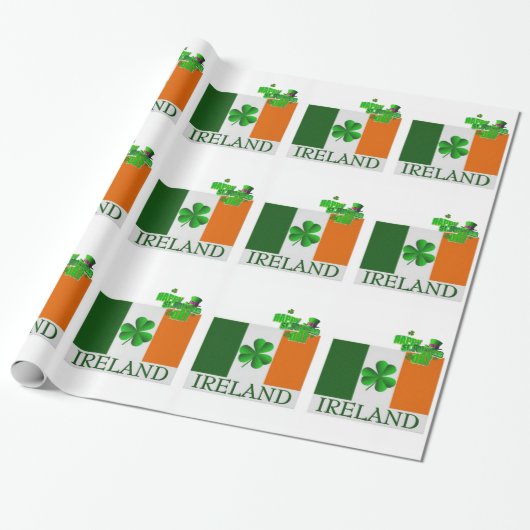 Str. Patrick's Day Wrapping Paper Cadeaupapier (Uitgerold)