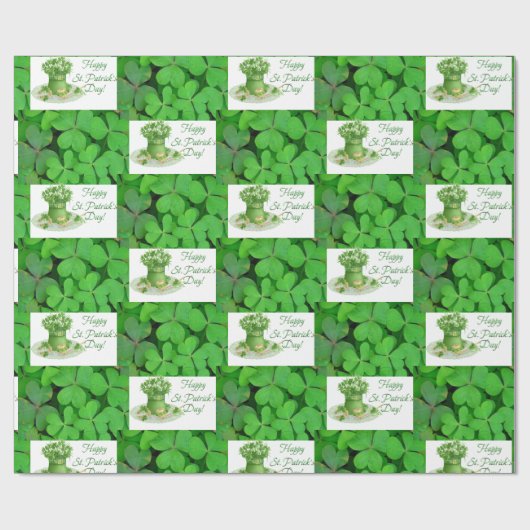 Str. Patrick's Day Wrapping Paper Cadeaupapier (Vlak)