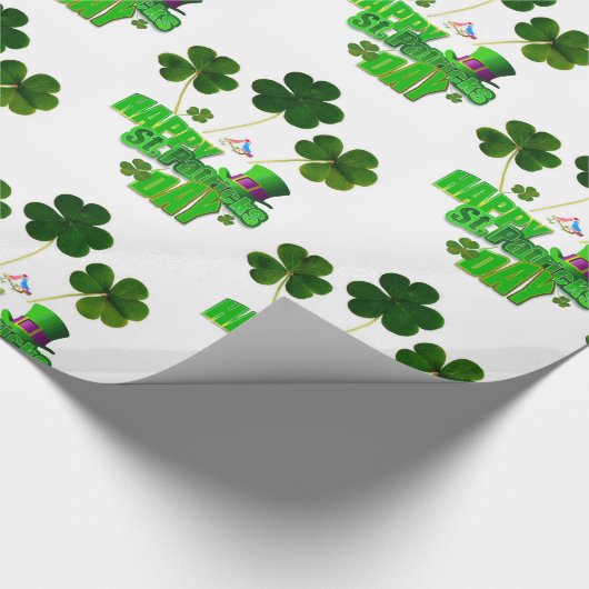 Str. Patrick's Day Wrapping Paper Cadeaupapier (Hoek)