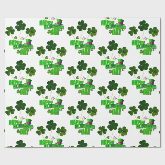 Str. Patrick's Day Wrapping Paper Cadeaupapier (Vlak)