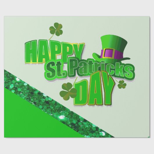 Str. Patrick's Day Wrapping Paper Cadeaupapier (Vlak)