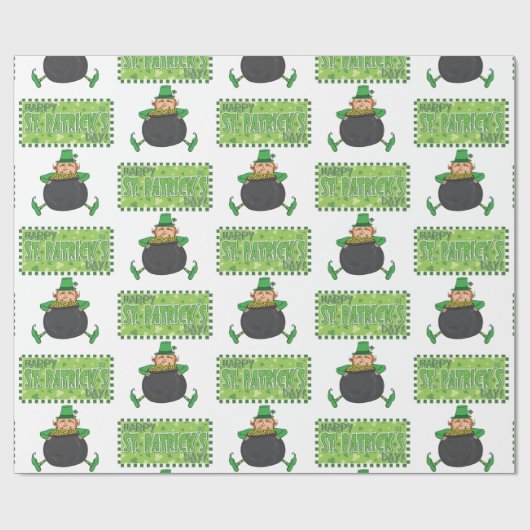 Str. Patrick's Day Wrapping Paper Cadeaupapier (Vlak)