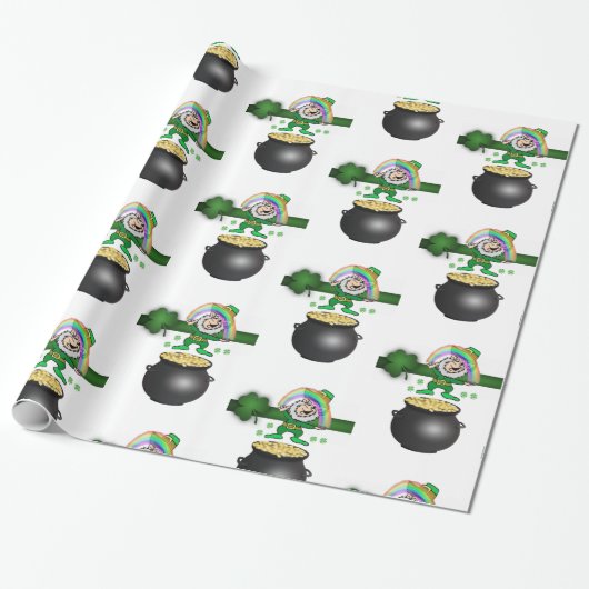 Str. Patrick's Day Wrapping Paper Cadeaupapier (Uitgerold)