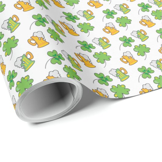 Str. Patrick's Day Wrapping Paper Cadeaupapier (Rol Hoek)