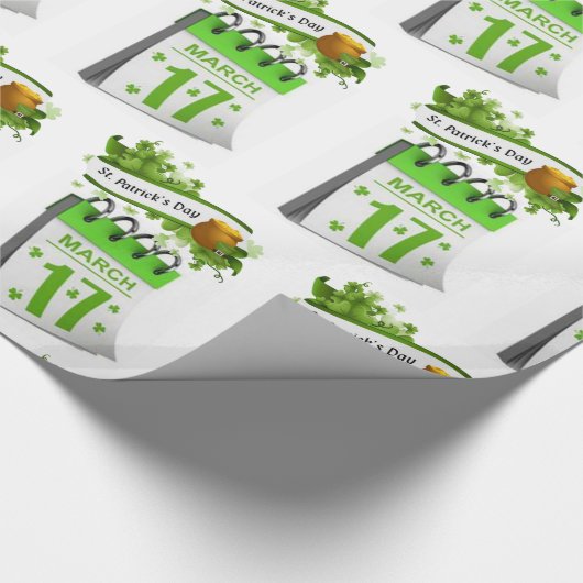 Str. Patrick's Day Wrapping Paper Cadeaupapier (Hoek)