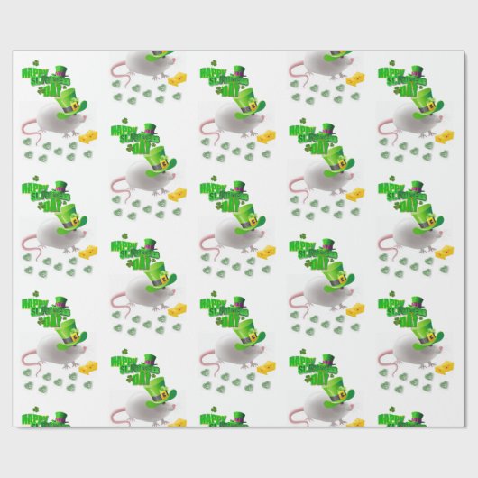 Str. Patrick's Day Wrapping Paper Cadeaupapier (Vlak)