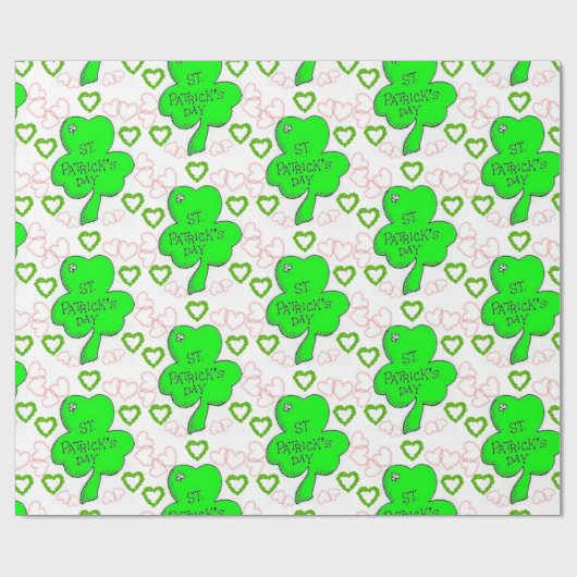 Str. Patrick's Day Wrapping Paper Cadeaupapier (Vlak)