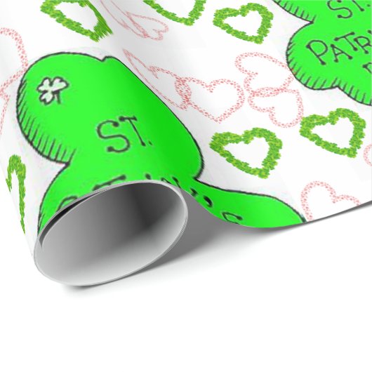 Str. Patrick's Day Wrapping Paper Cadeaupapier (Rol Hoek)