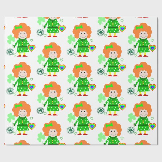 Str. Patrick's Day Wrapping Paper Cadeaupapier (Vlak)