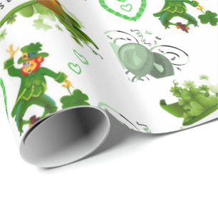 Str. Patrick's Day Wrapping Paper Cadeaupapier