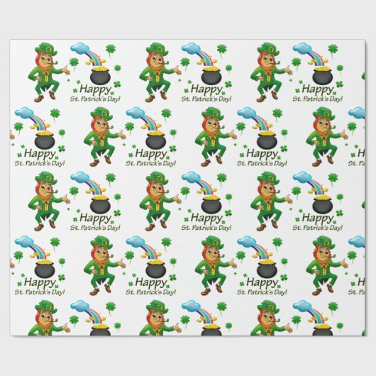 Str. Patrick's Day Wrapping Paper Cadeaupapier (Vlak)