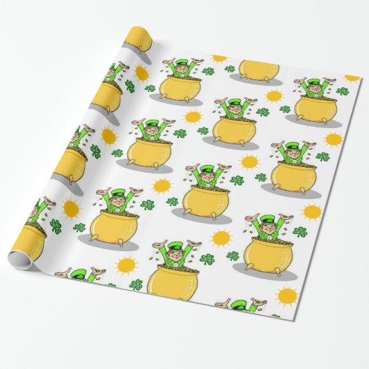 Str. Patrick's Day Wrapping Paper Cadeaupapier (Uitgerold)
