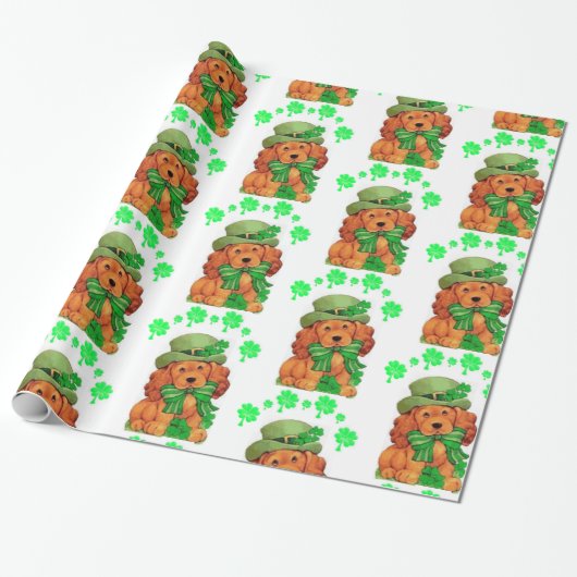 Str. Patrick's Day Wrapping Paper Cadeaupapier (Uitgerold)