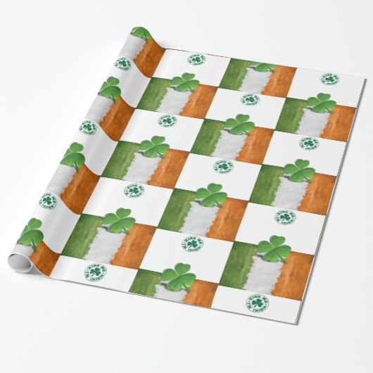 Str. Patrick's Day Wrapping Paper Cadeaupapier (Uitgerold)