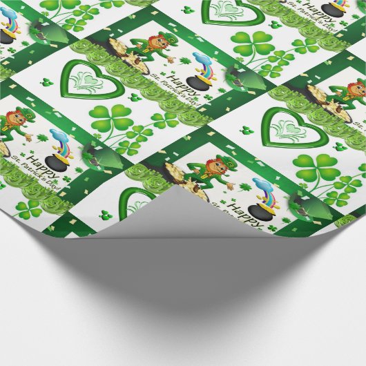 Str. Patrick's Day Wrapping Paper Cadeaupapier (Hoek)