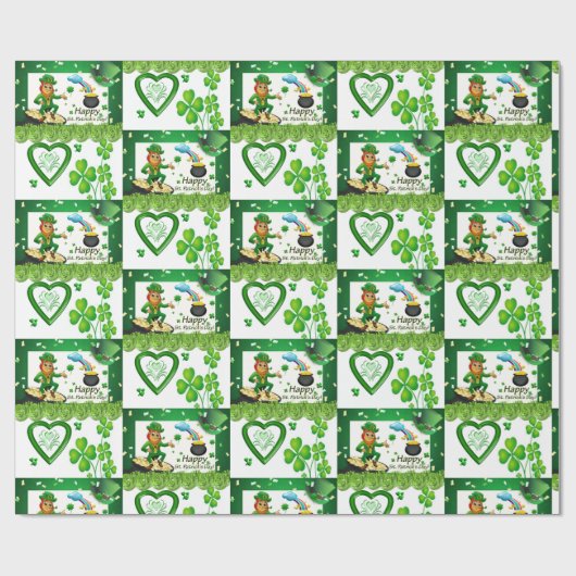 Str. Patrick's Day Wrapping Paper Cadeaupapier (Vlak)