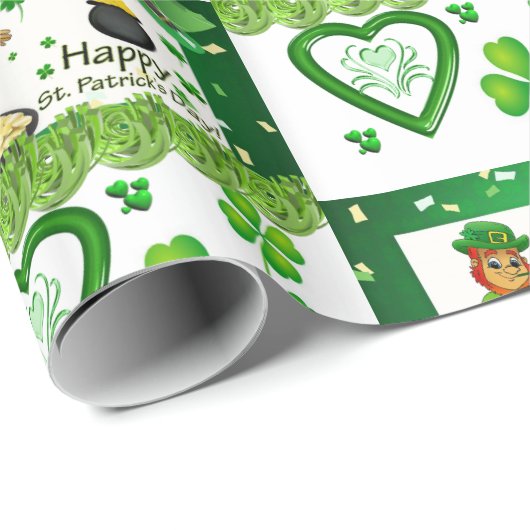 Str. Patrick's Day Wrapping Paper Cadeaupapier (Rol Hoek)