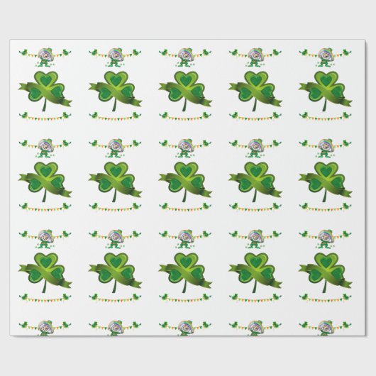 Str. Patrick's Day Wrapping Paper Cadeaupapier (Vlak)
