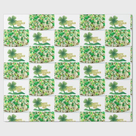 Str. Patrick's Day Wrapping Paper Cadeaupapier (Vlak)