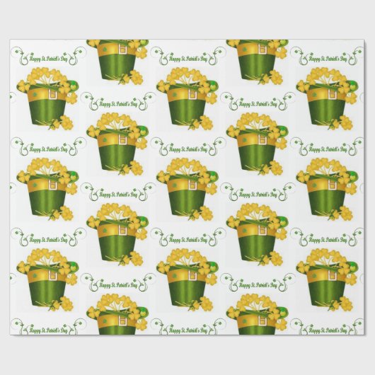 Str. Patrick's Day Wrapping Paper Cadeaupapier (Vlak)