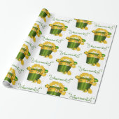 Str. Patrick's Day Wrapping Paper Cadeaupapier (Uitgerold)