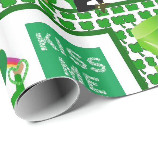 Str. Patrick's Day Wrapping Paper Cadeaupapier (Rol Hoek)