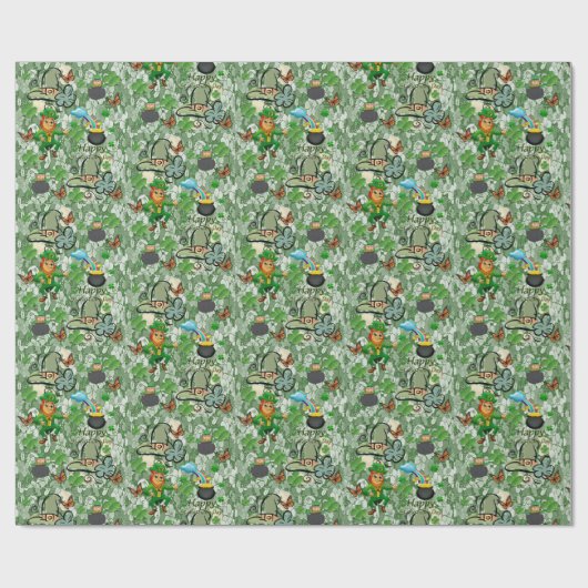 Str. Patrick's Day Wrapping Paper Cadeaupapier (Vlak)